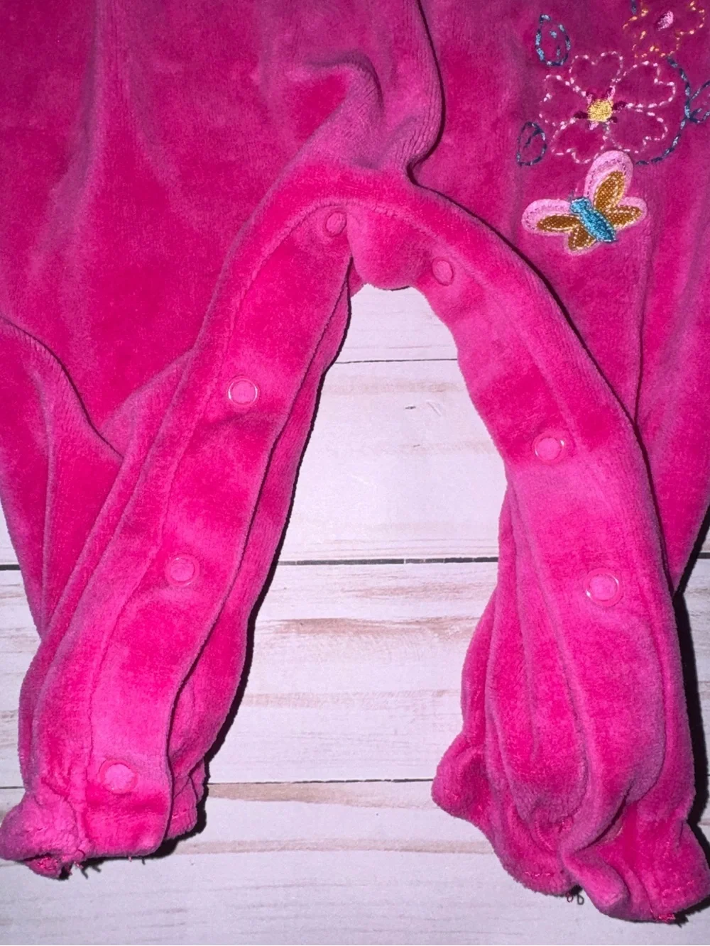 Okie Dokie vintage velour romper